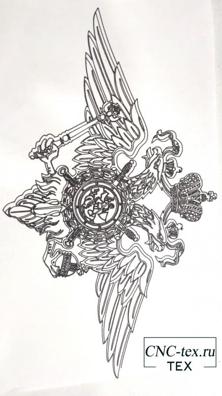 Рисунок герба на Ардуино плоттере. 